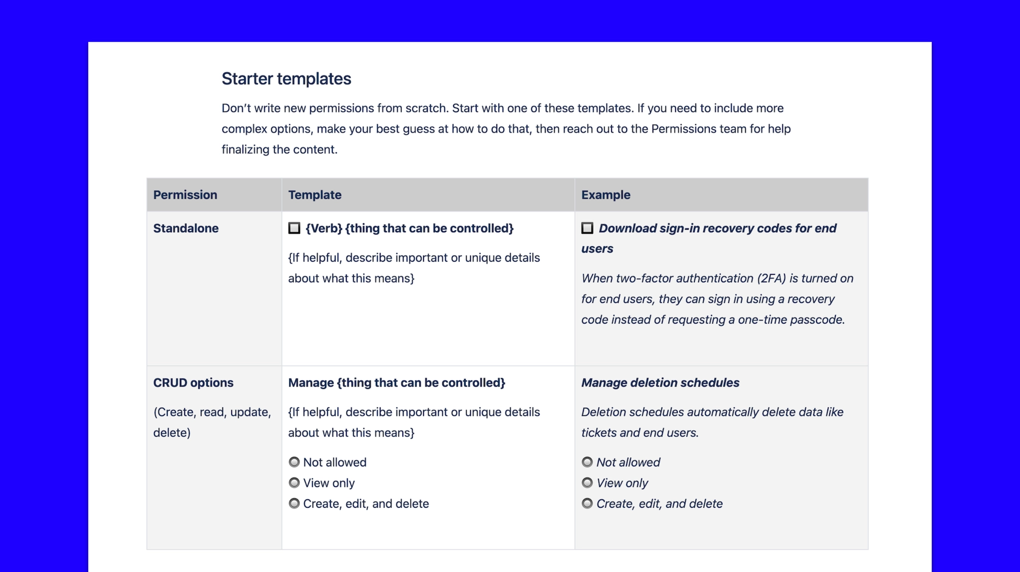 The established permission settings pattern