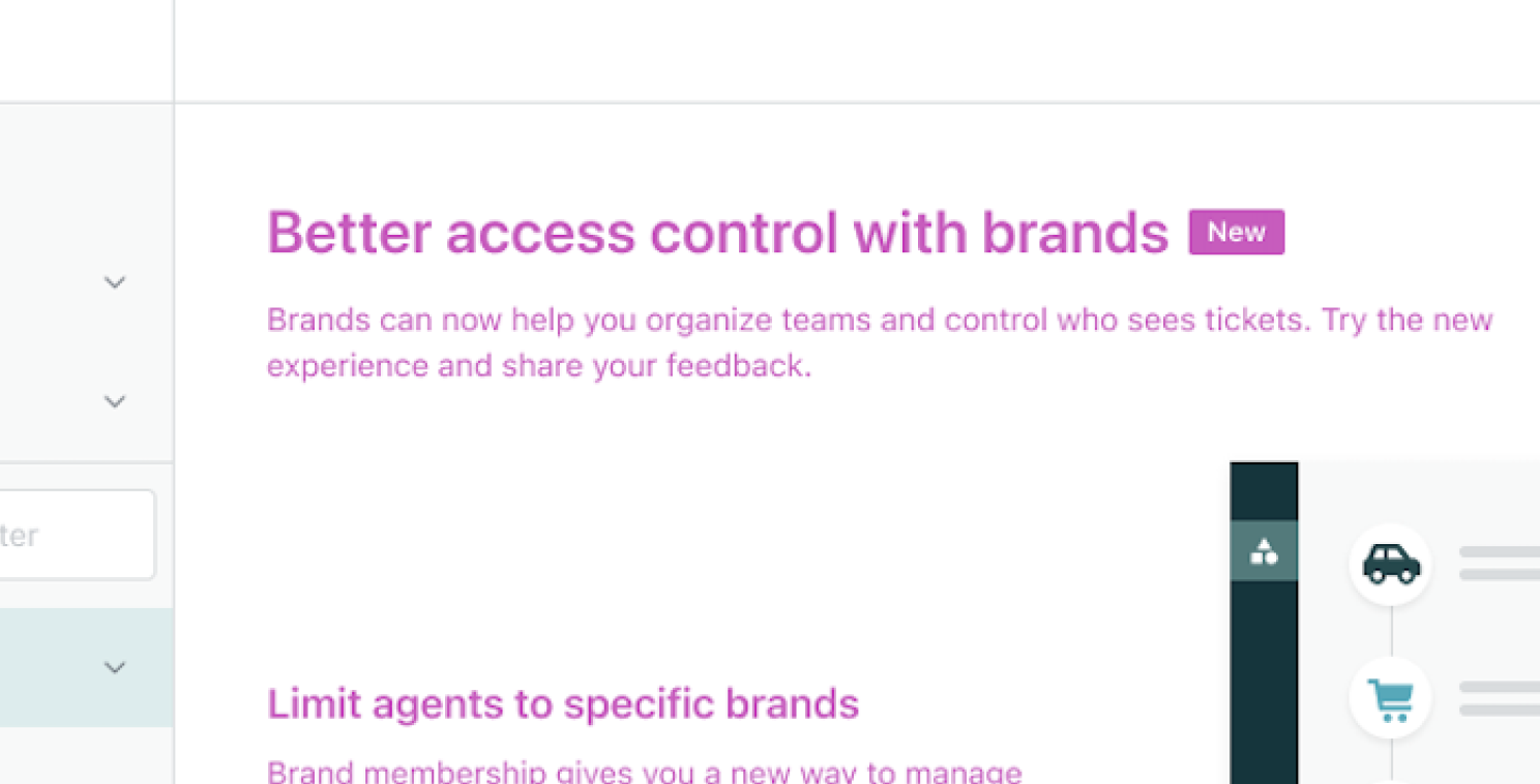 Brand-based access in Zendesk